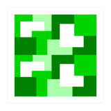 Green Abstract Square Tiles (Print Only) thumbnail