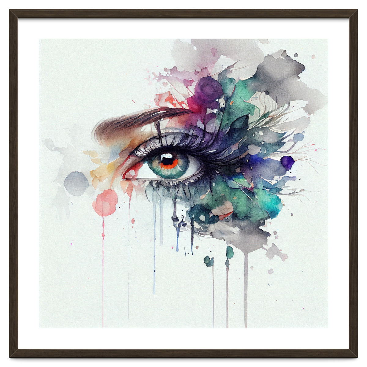 Watercolor Woman Eye #5