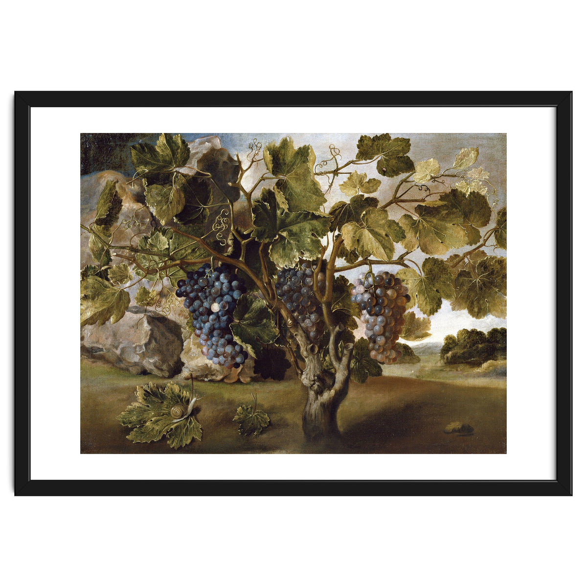 Tomás Hiepes / 'Landscape with a Grapevine', 17th century, Spanish School, Oil on canvas, 67 cm x...