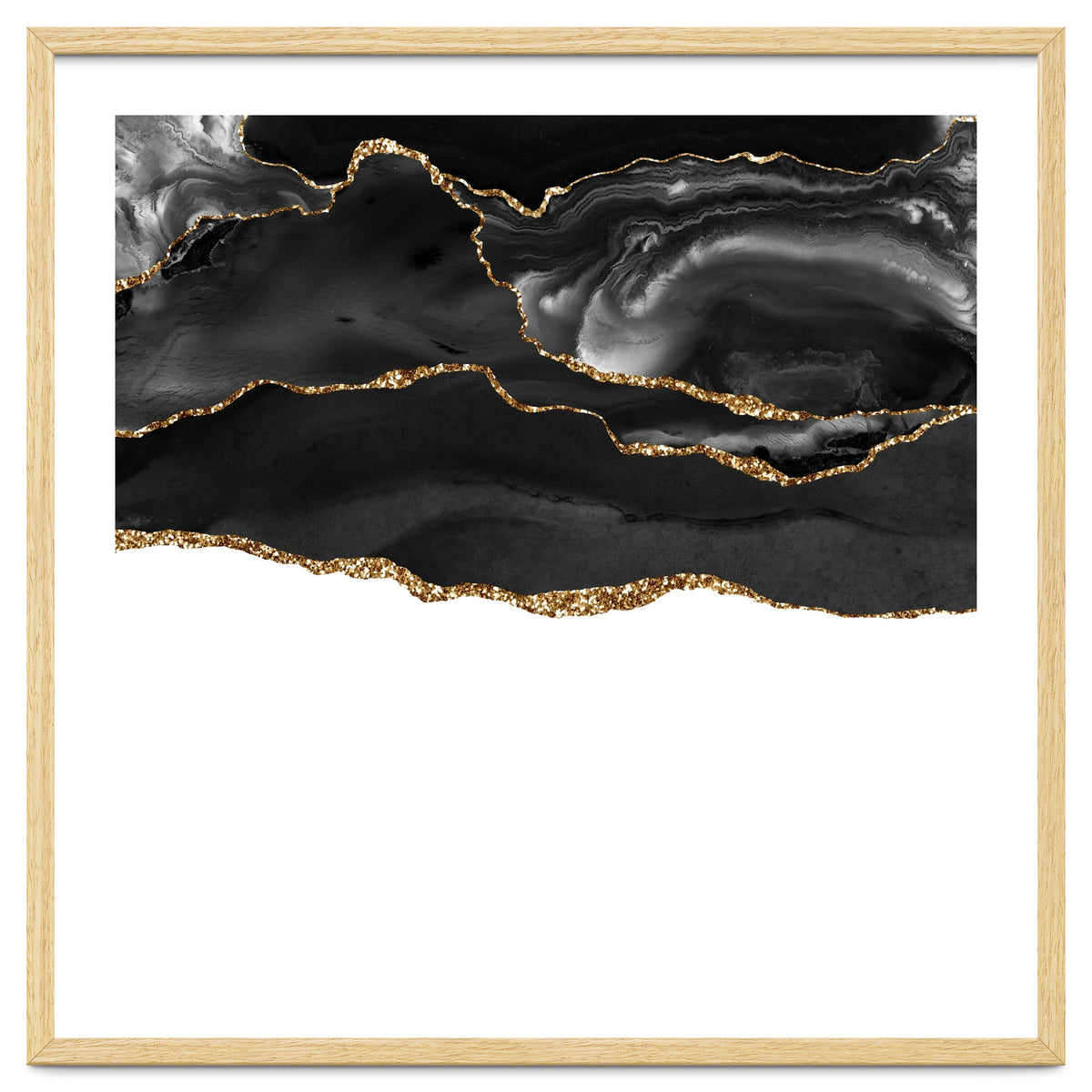 Black & Gold Agate Texture 05