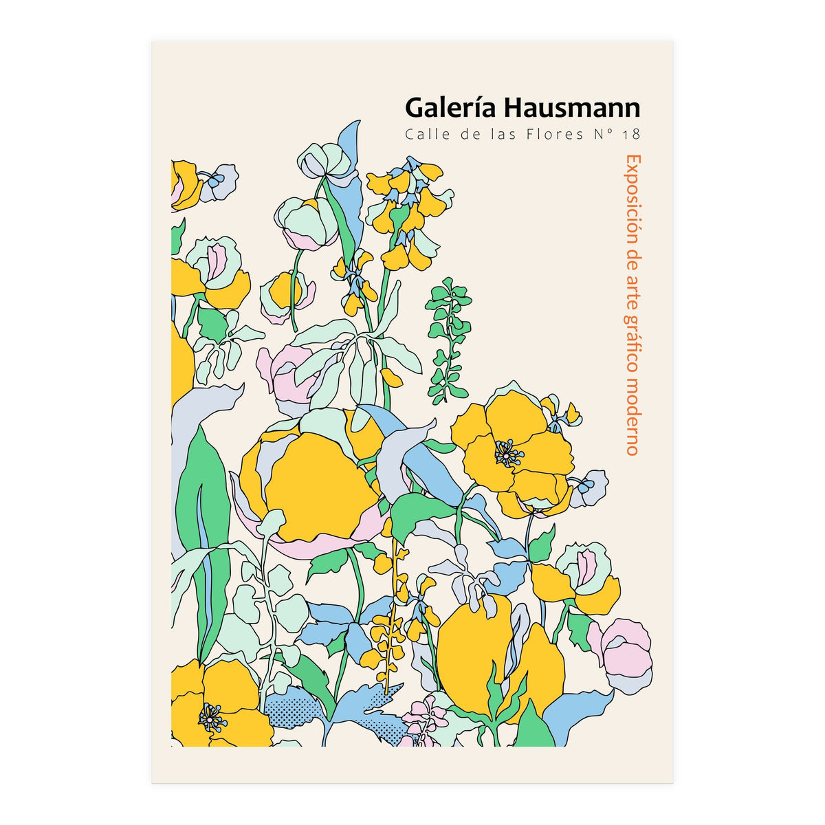 Exhibition of modern graphic art Madrid (Print Only)