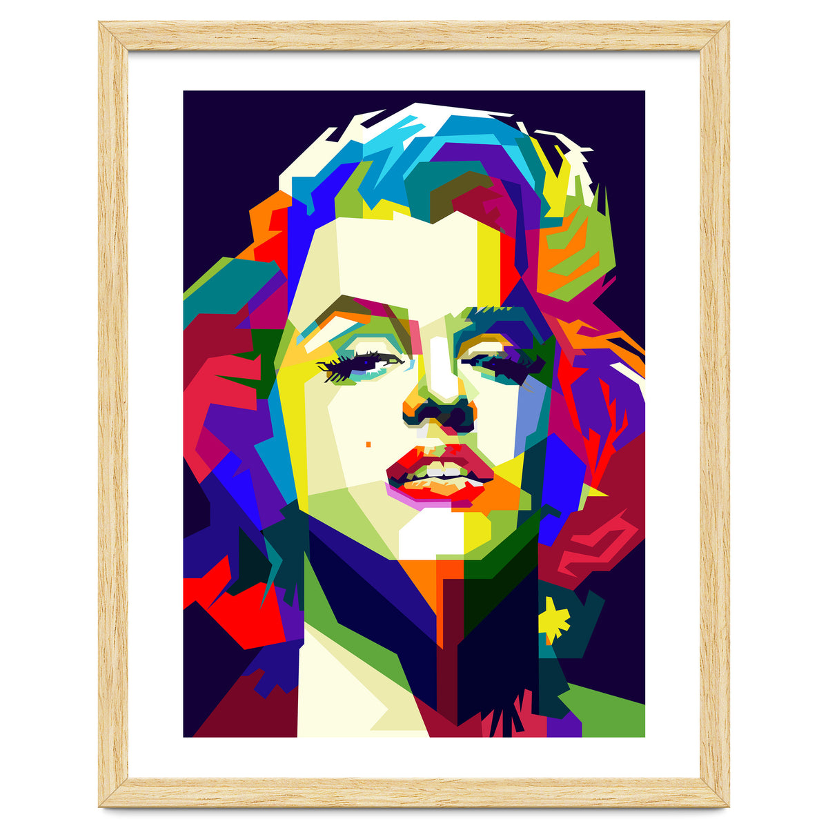 Marilyn Monroe Hollywood Icon Pop Art WPAP