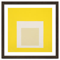 JOSEF ALBERS - HOMAGE TO THE SQUARE YELLOW WHITE
