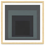JOSEF ALBERS - HOMAGE TO THE SQUARE BLACK GREY thumbnail