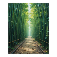The Emerald Path: A Sun-Drenched Journey (Print Only)