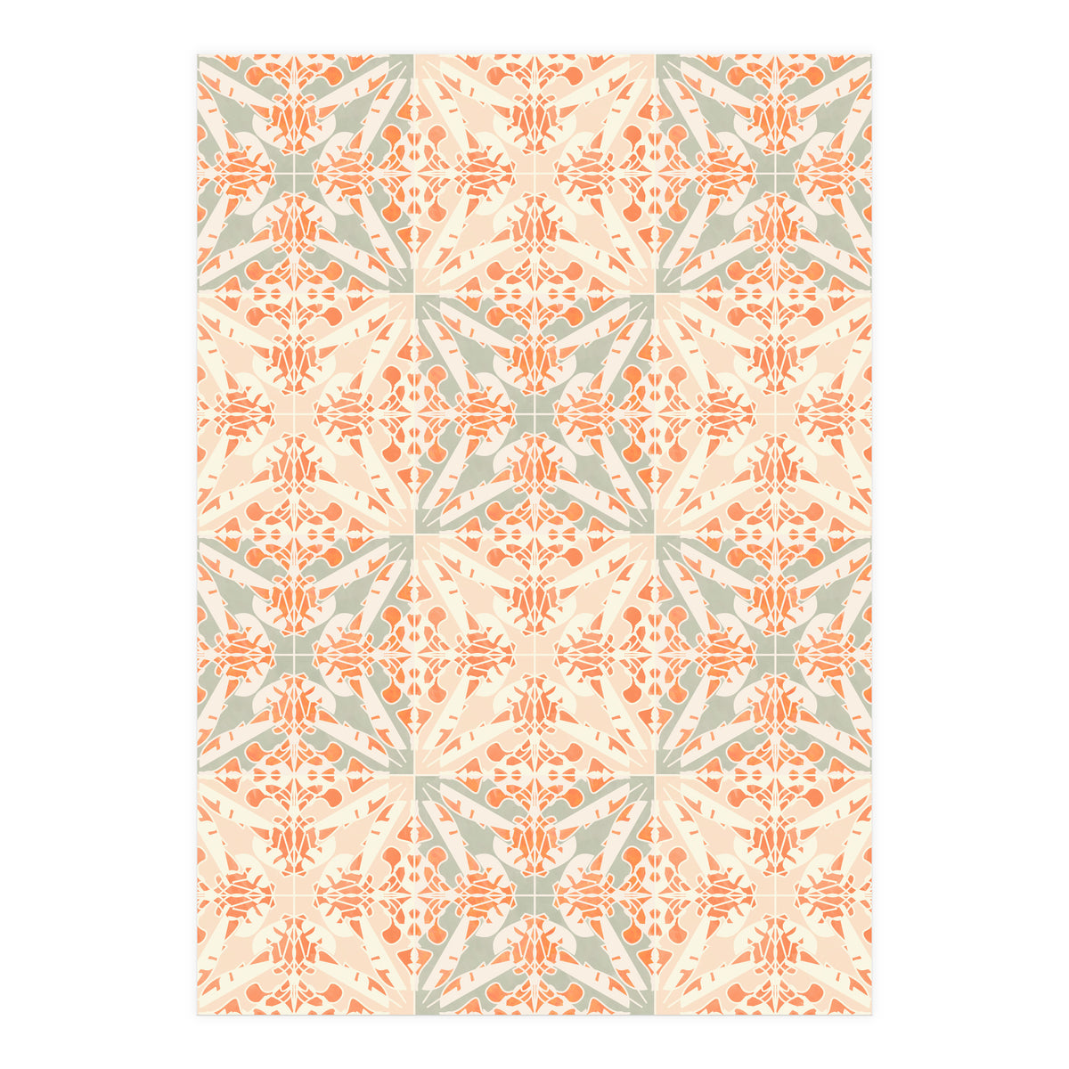 Coral Moth Tiles (Print Only)