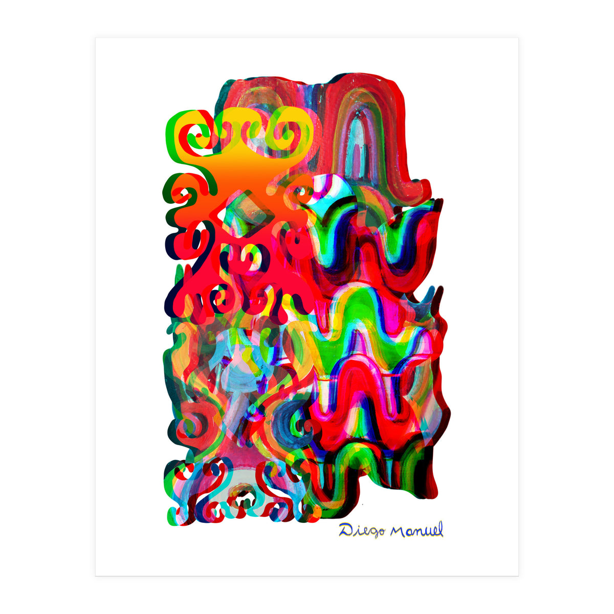 Pop Abstract Asimetrico 37 Copia (Print Only)