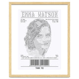Receipt Art Emma Watson thumbnail