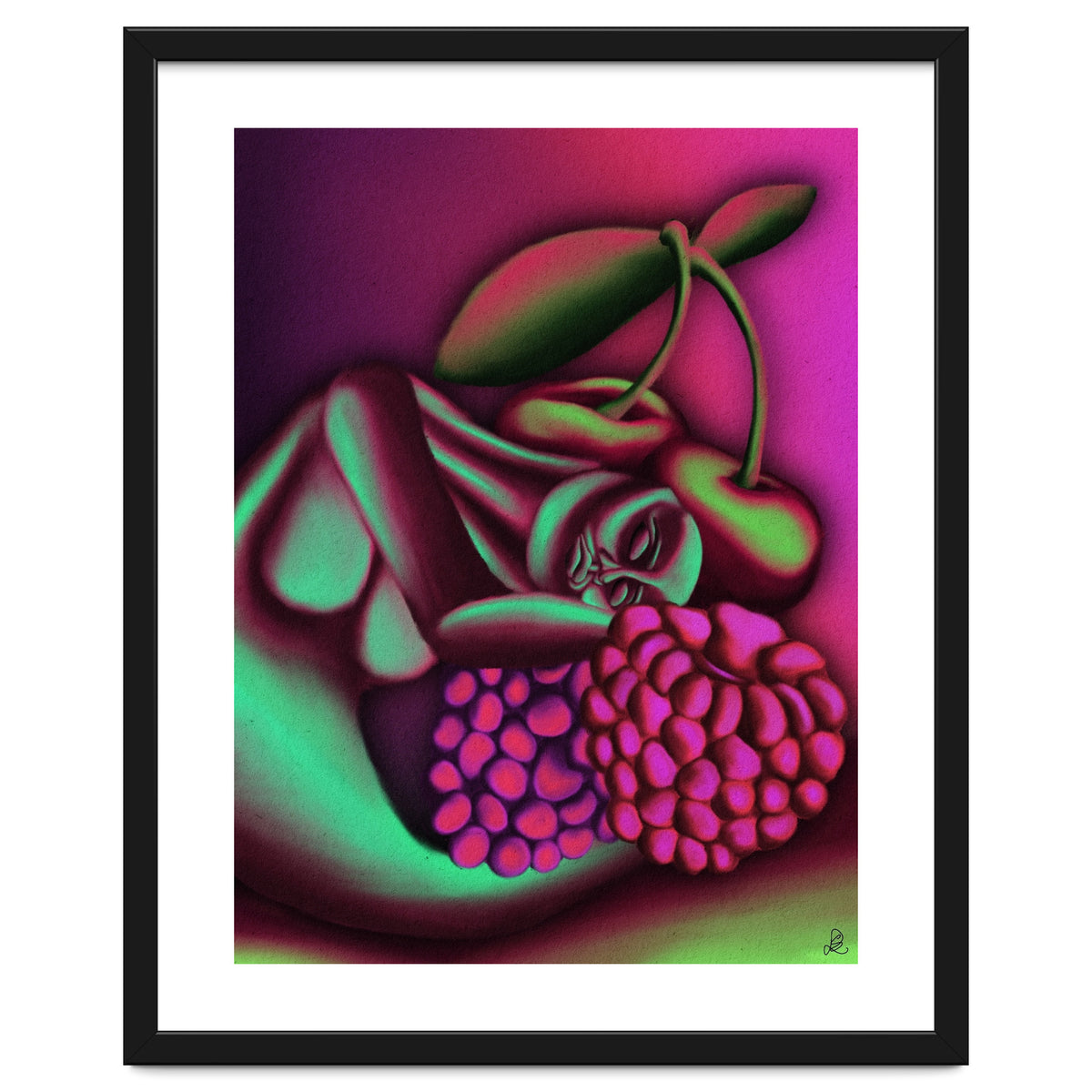 Sleepy Among The Berries And Cherries