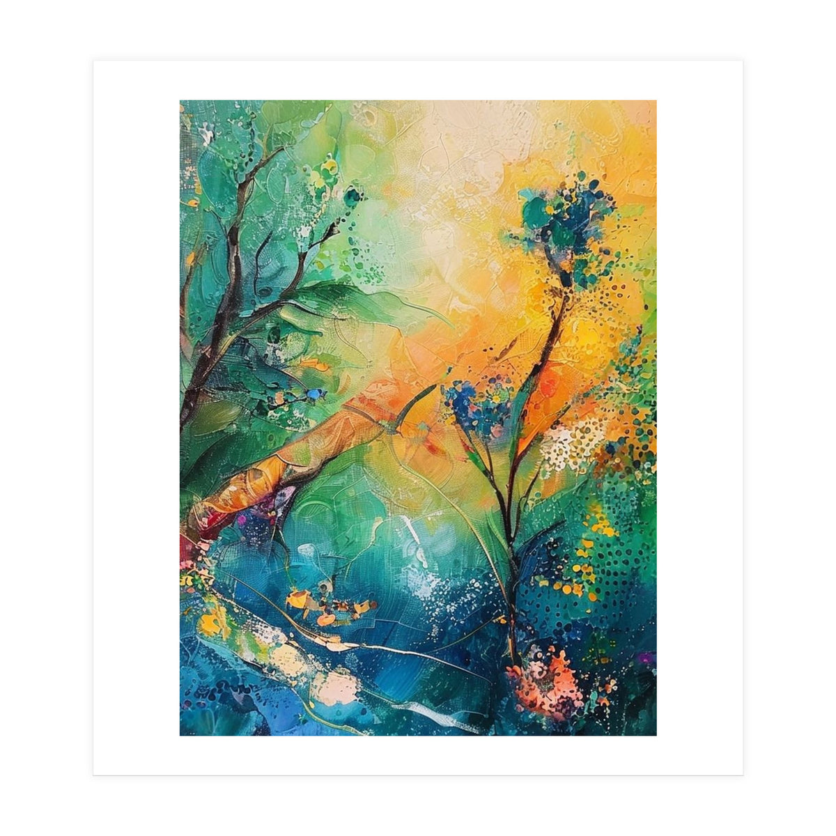 Abstract Botanical Forest Landscape (Print Only)