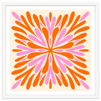 Symmetry Petals - pink and orange