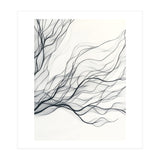 Abstract Black Branching Lines Flowing (Print Only) thumbnail