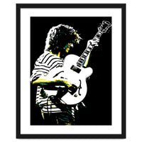 Pat Metheny American Jazz Guitarist Legend in Pop Art