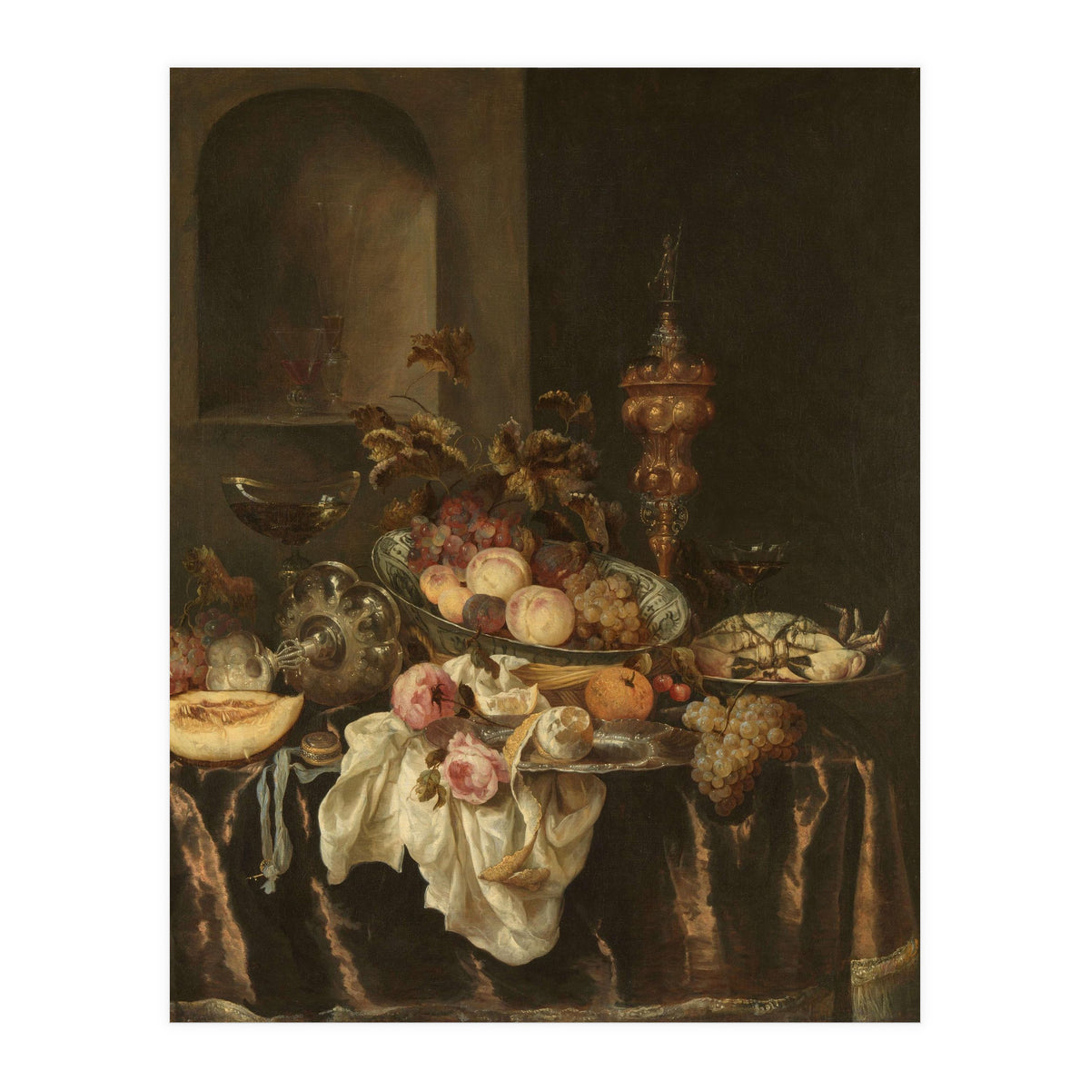 Still Life. Dating: c. 1640 - c. 1680. Measurements: h 127.5 cm × w 106.5 cm × t 3.0 cm; d 10.5 cm. (Print Only)