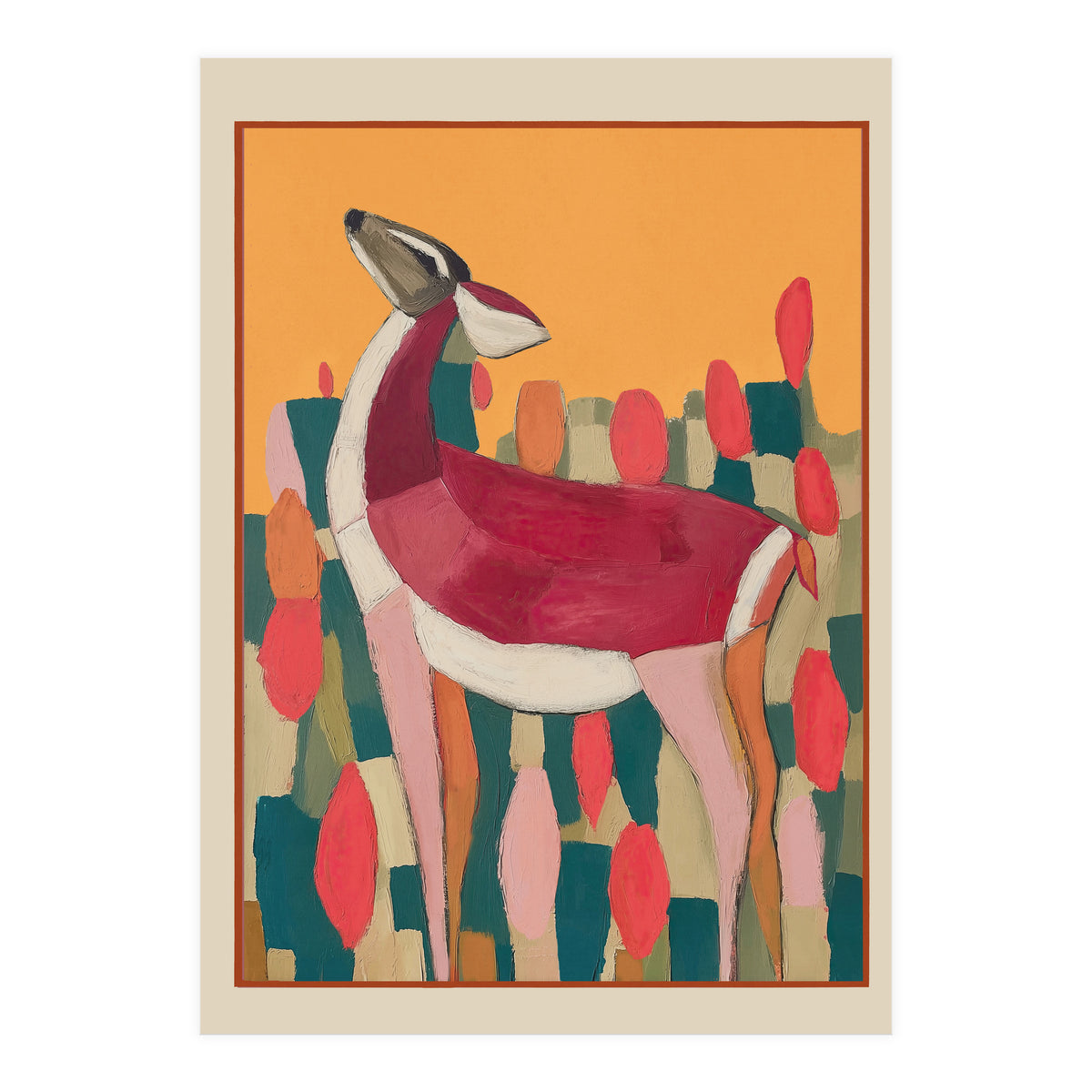 Crimson Deer (Print Only)