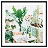 Junglow, Urban Jungle Botanical Home decor, Tropical Plants Interior Design Plant Lady Painting thumbnail