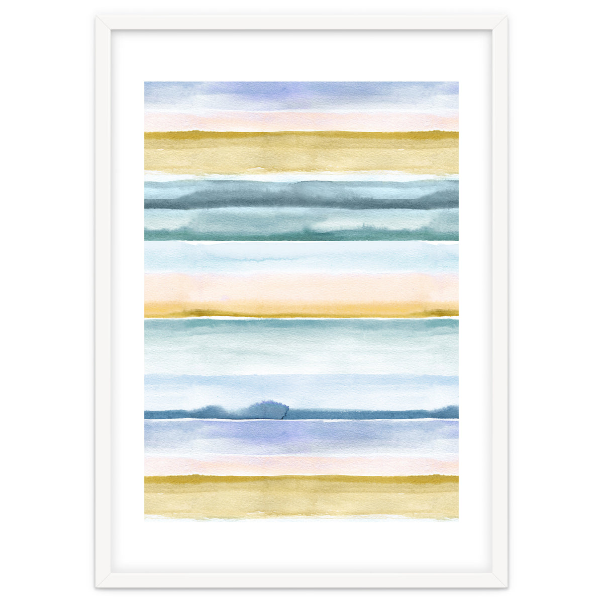 Relaxing Calm Stripes Blue Yellow