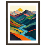 Minimalist Mountain River Landscape thumbnail