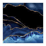 Navy & Gold Agate Texture 14 (Print Only) thumbnail