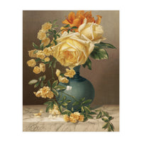 William Duffield – Marchal Niel Roses (1883) Botanical Floral Print (Print Only)