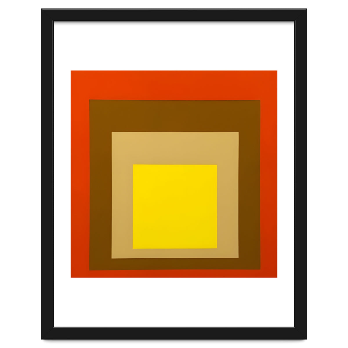 Josef Albers - Red, Brown, Golden