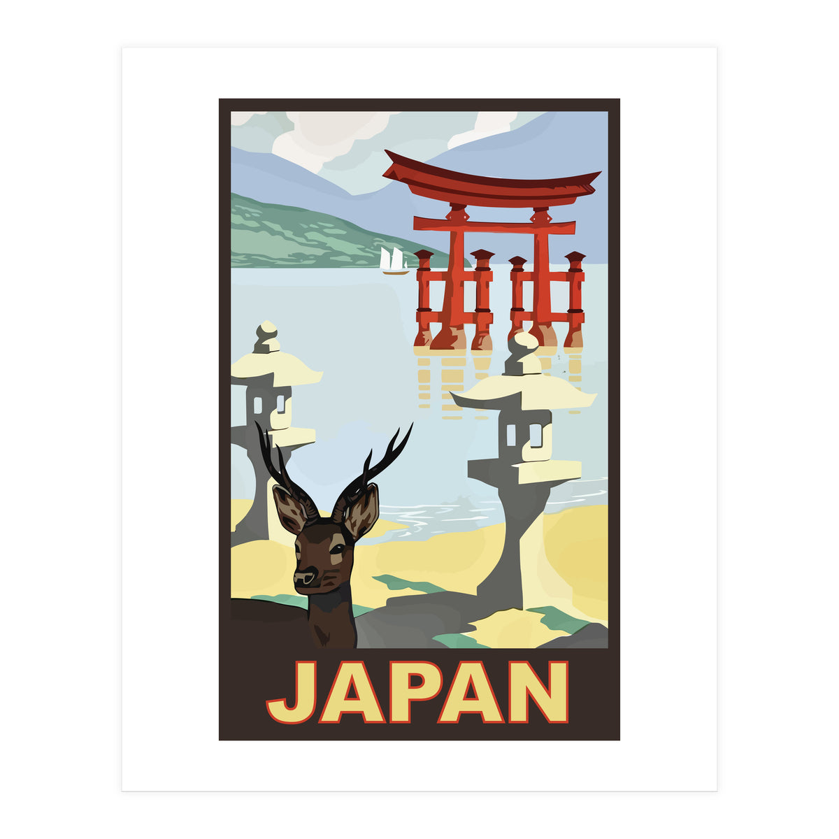 Japan Travel Poster (Print Only)