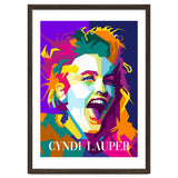 Cindy Lauper 80s Retro Singer Art WPAP thumbnail