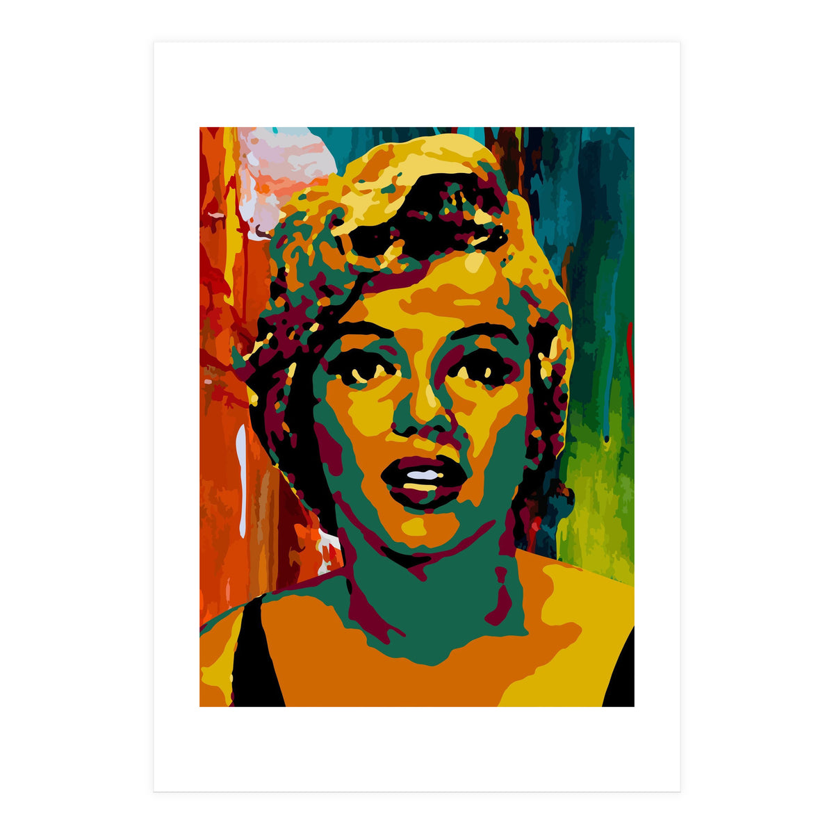 Marilyn Monroe Colorful abstract 3 (Print Only)