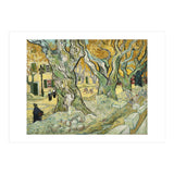 VINCENT VAN GOGH: The Road Menders. Date/Period: 1889. Painting. Oil on canvas. (Print Only) thumbnail