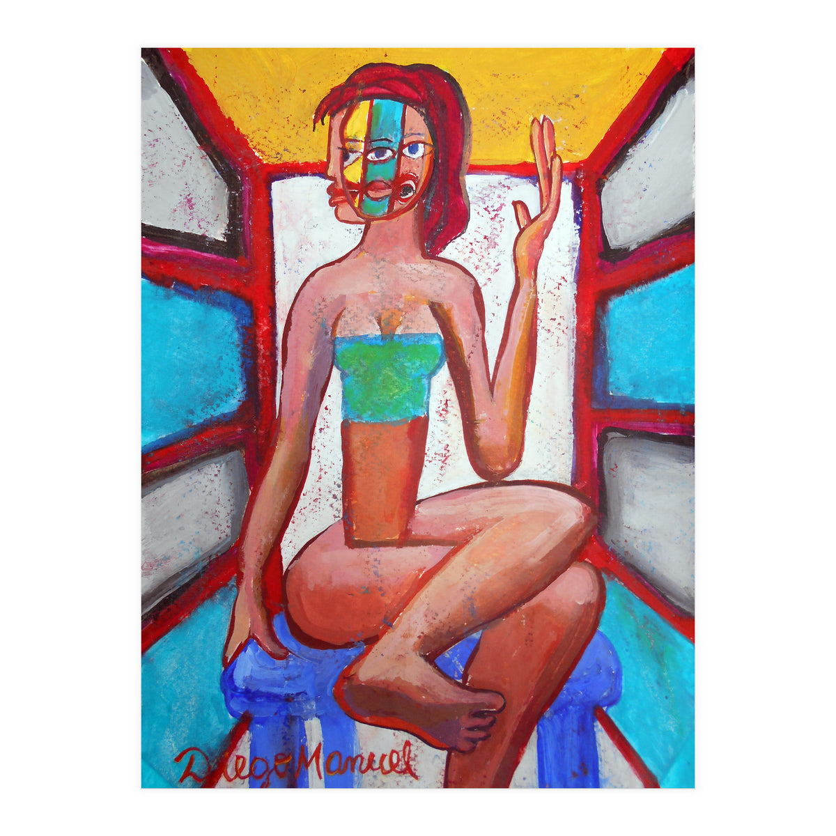 Mujer En La Silla 12 (Print Only)