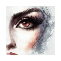 Amber Eye Portrait Fragment (Print Only)