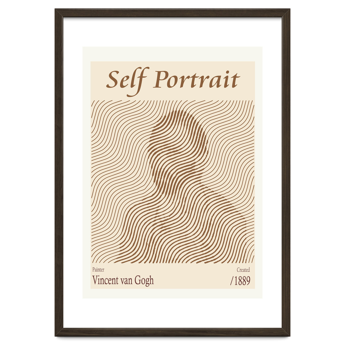 Self Portrait Vincent Van Gogh (1889)