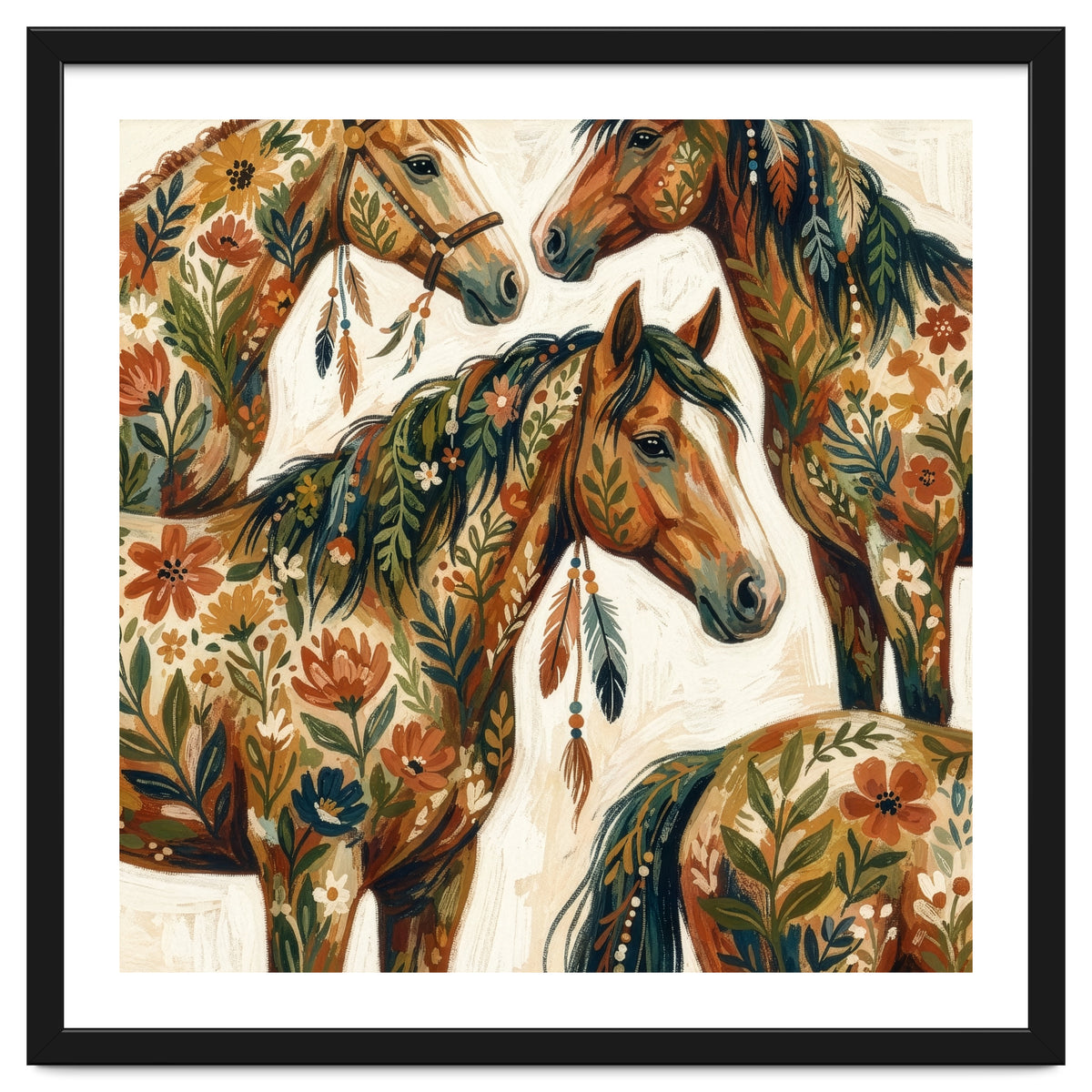 Rustic Horse Blossoms