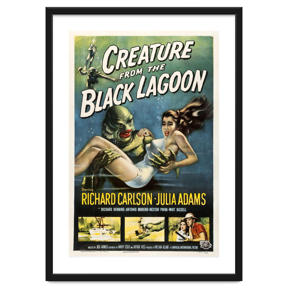 CREATURE FROM THE BLACK LAGOON (1954), directed by JACK ARNOLD.