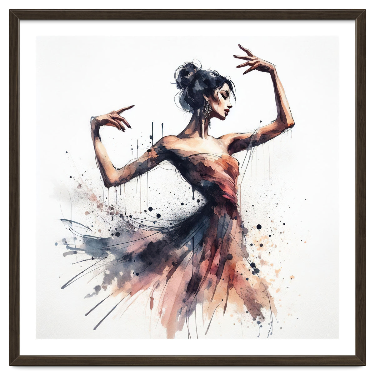Watercolor Ballet Dancer #1