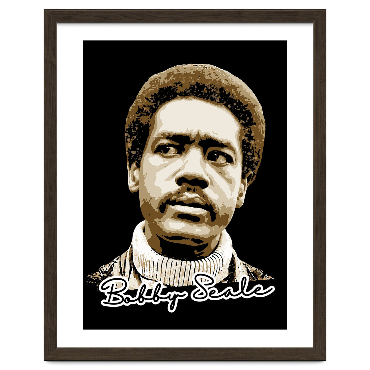 Bunchy Carter American Activist Legend in Vintage Style