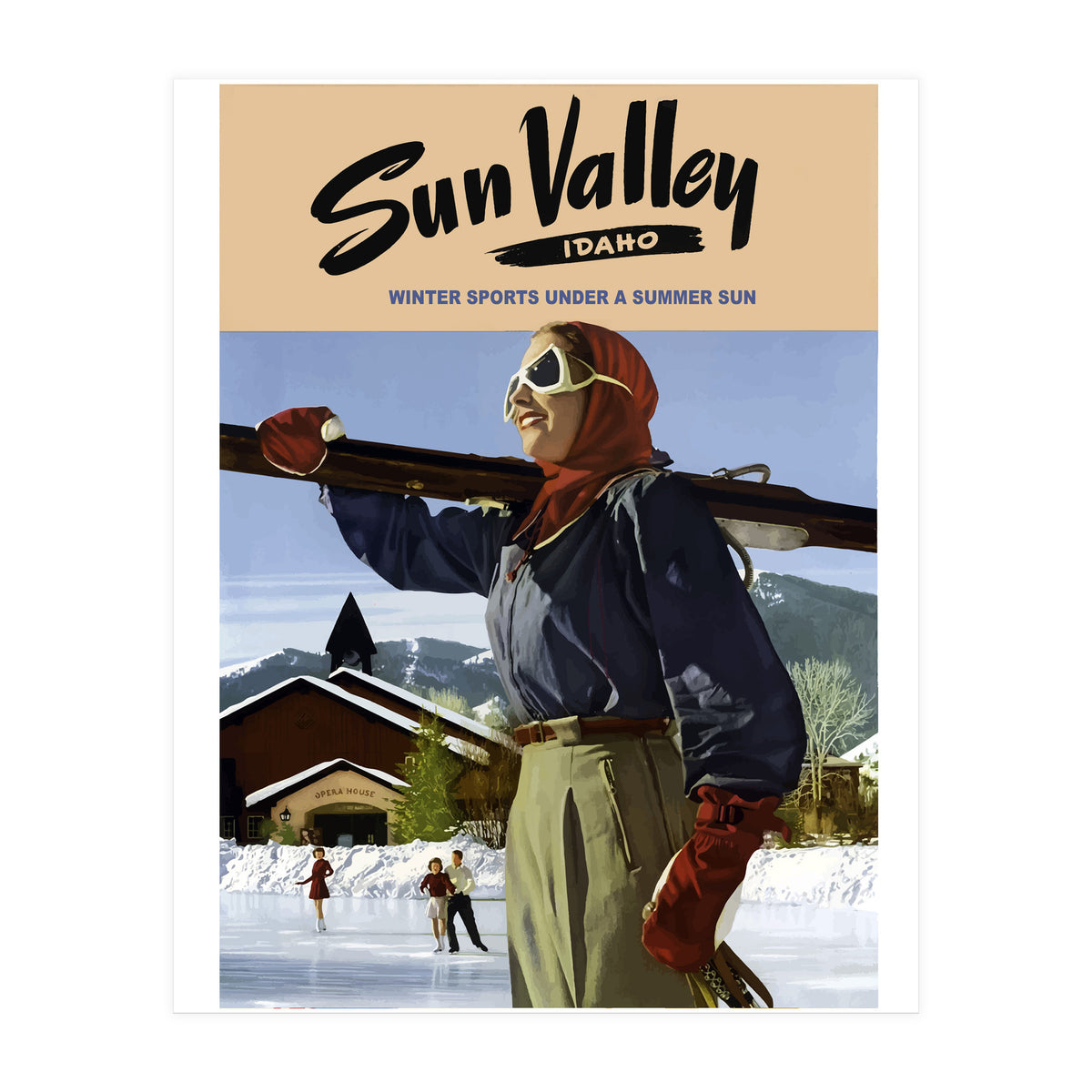 Sun Valley Winter Sports (Print Only)