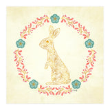Floral Rabbit Wreath (Print Only) thumbnail