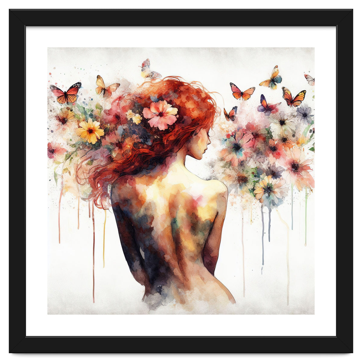 Butterfly Profile In Bloom