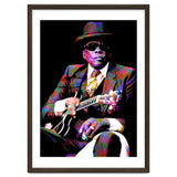 John Lee Hooker American Blues Musician Legend Colorful Art thumbnail