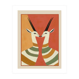 Two Gazelles In Stillness (Print Only) thumbnail