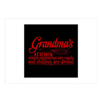 Grandmas Kitchen Where Memories Are Made And Children Are Spoiled  (Print Only)