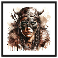 Modern Viking Woman Portrait