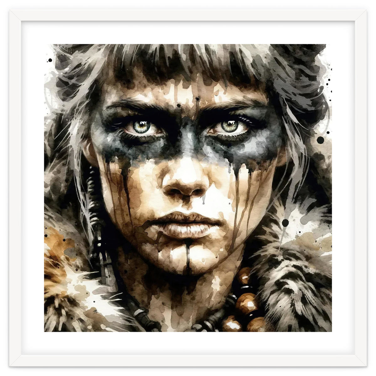 Fur Collar Warrior Portrait