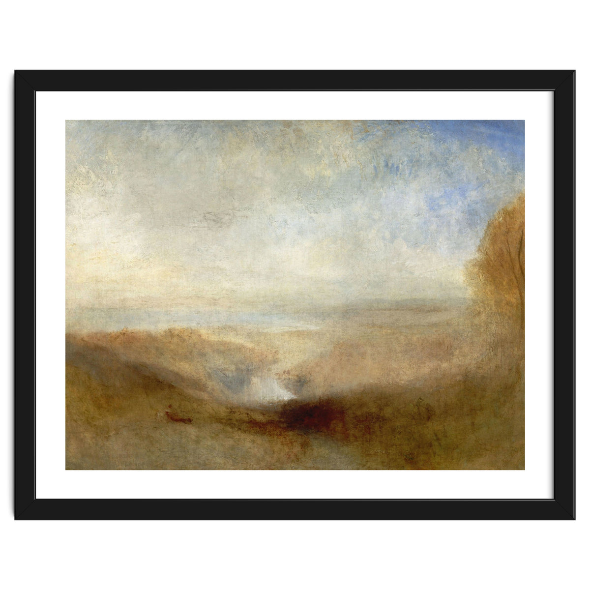 'Landscape with a River and a Bay in the Background', 1835, Oil on canvas, 123 x 93 cm.