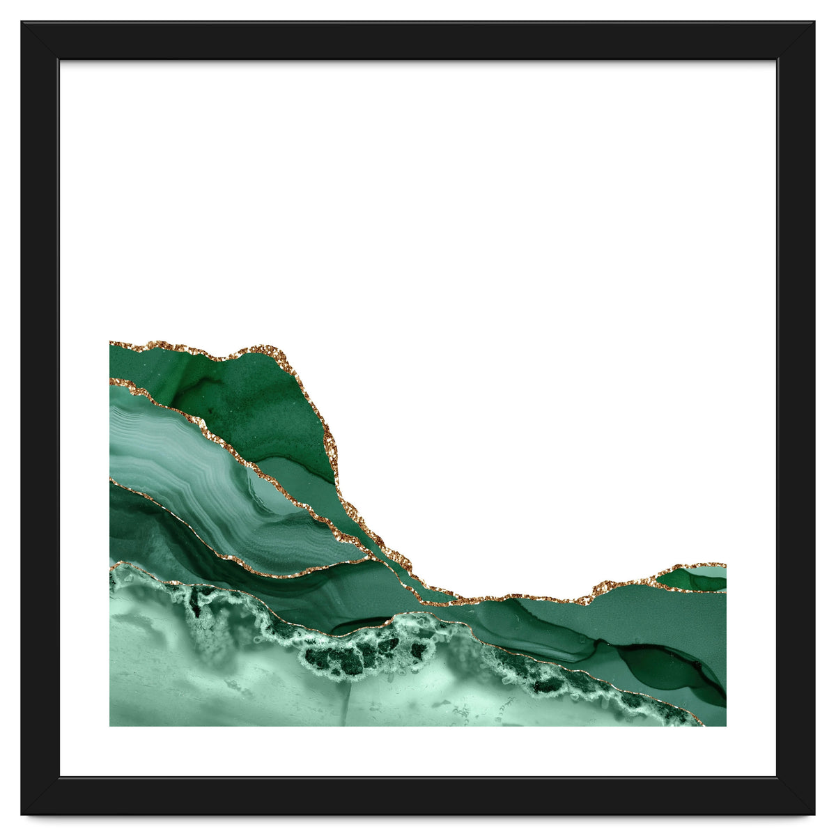 Emerald & Gold Agate Texture 07