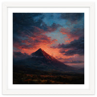 Majestic Mountain Peak at Sunset