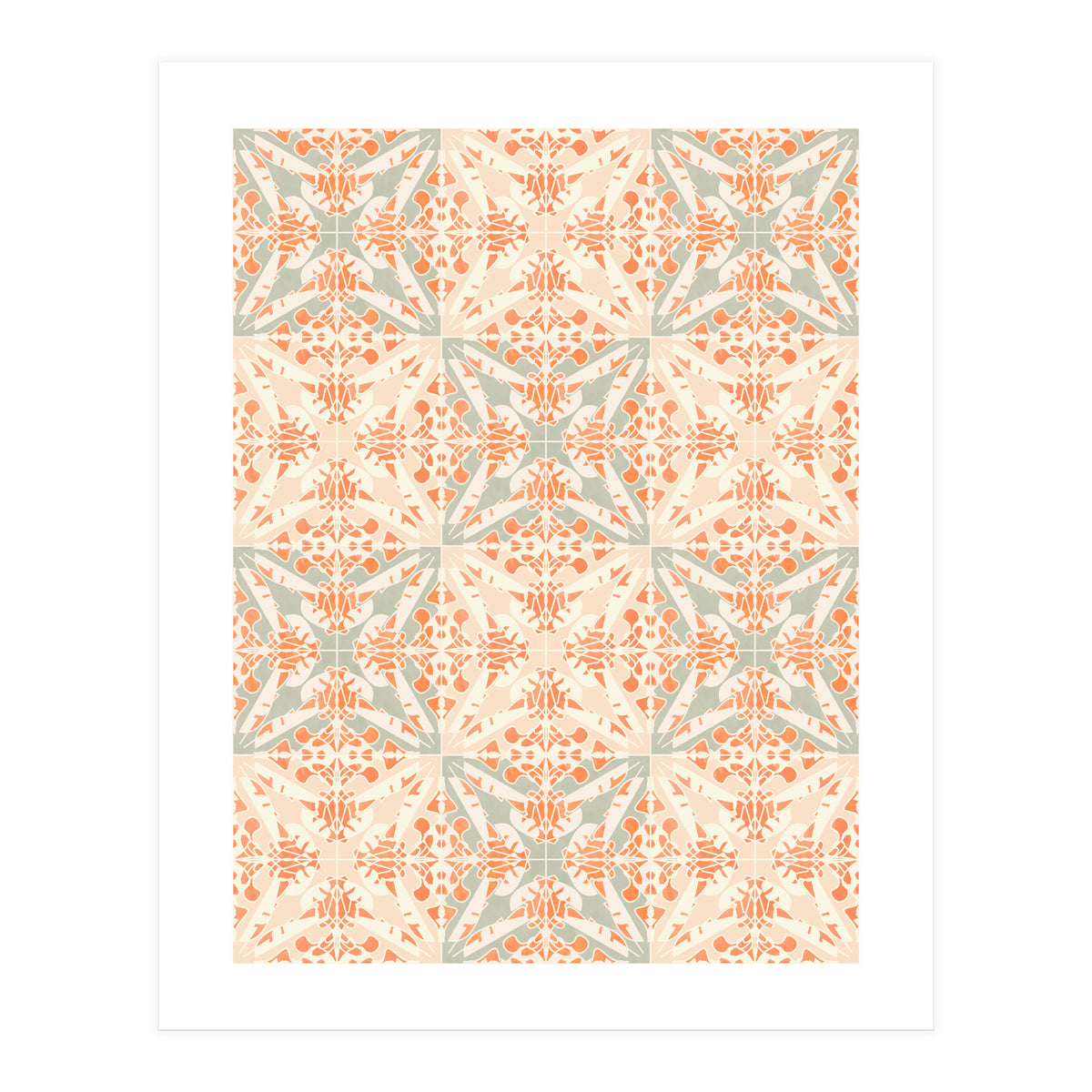 Coral Moth Tiles (Print Only)