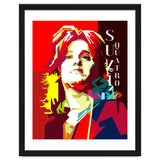Suzi Quatro Rock N Roll Blues Singer Musician Pop Art WPAP thumbnail