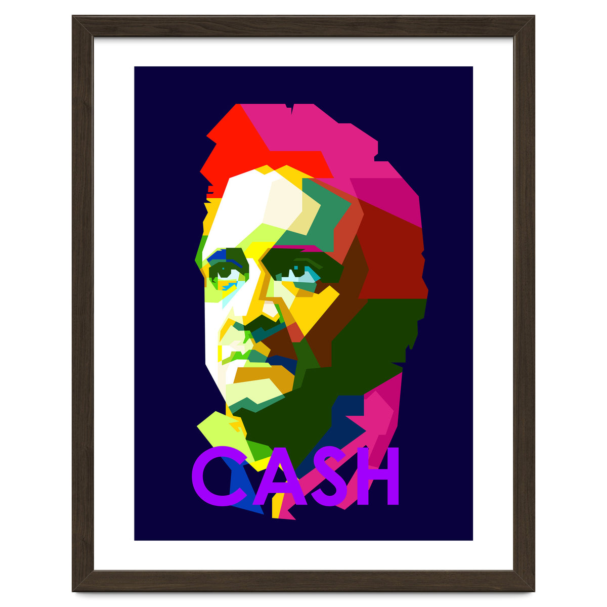 Johnny Cash Country Singer Pop Art WPAP